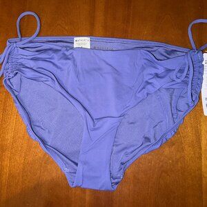 Womens Athleta Brand Cinch full Bikini bottoms periwinkle blue